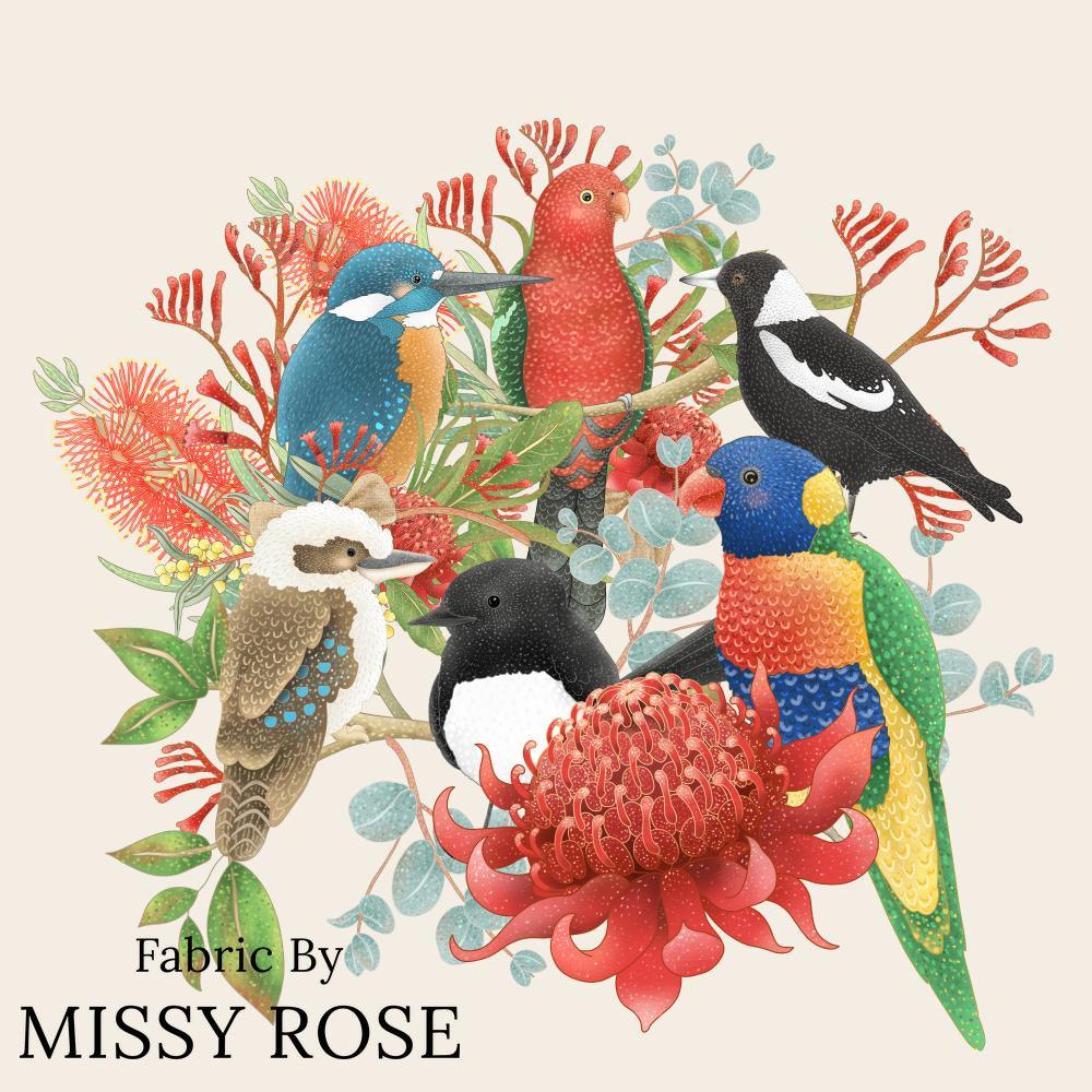Design 133 Panel Fabric – Australian custom printed fabric pre-order | Fabric by Missy Rose