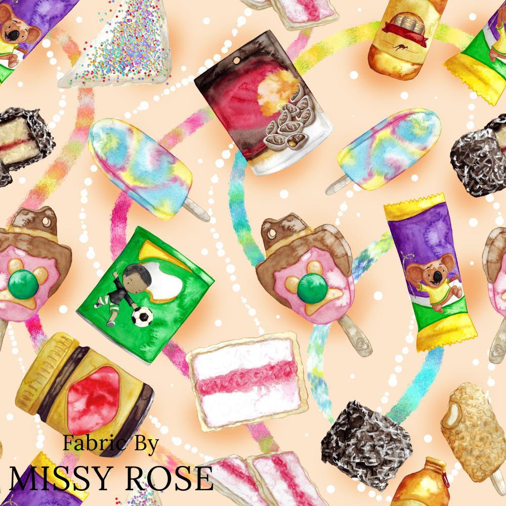 Design 135 Australian Foods Fabric – Australian custom printed fabric pre-order | Fabric by Missy Rose