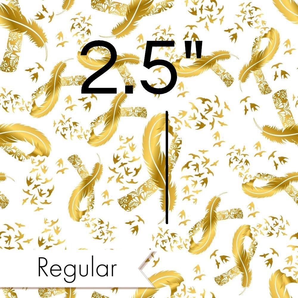 Design 138 Gold Ribbon Fabric – made-to-order custom fabric by the metre | Fabric by Missy Rose