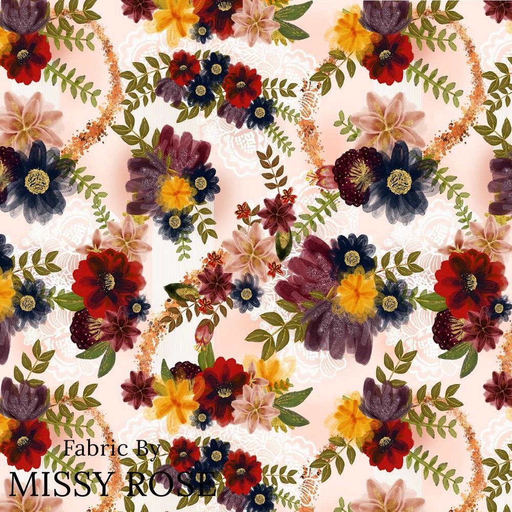 Design 153 Autumn Floral Fabric – custom printed pre-order fabric Australia | Fabric by Missy Rose