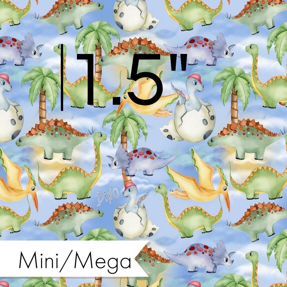 Design 155 Birthday Dinosaur Fabric – made-to-order custom fabric by the metre | Fabric by Missy Rose