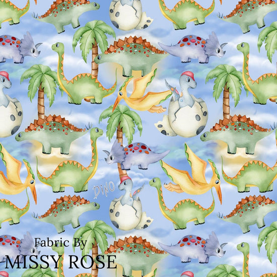 Design 155 - Birthday Dinosaur Fabric