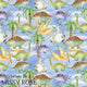 Design 155 - Birthday Dinosaur Fabric