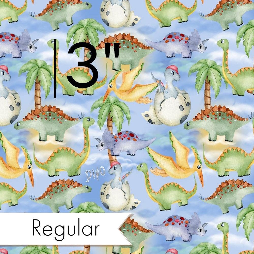 Design 155 Birthday Dinosaur Fabric – custom printed pre-order fabric Australia | Fabric by Missy Rose