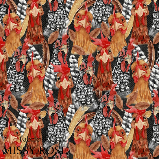 Design 159 - Chickens Fabric