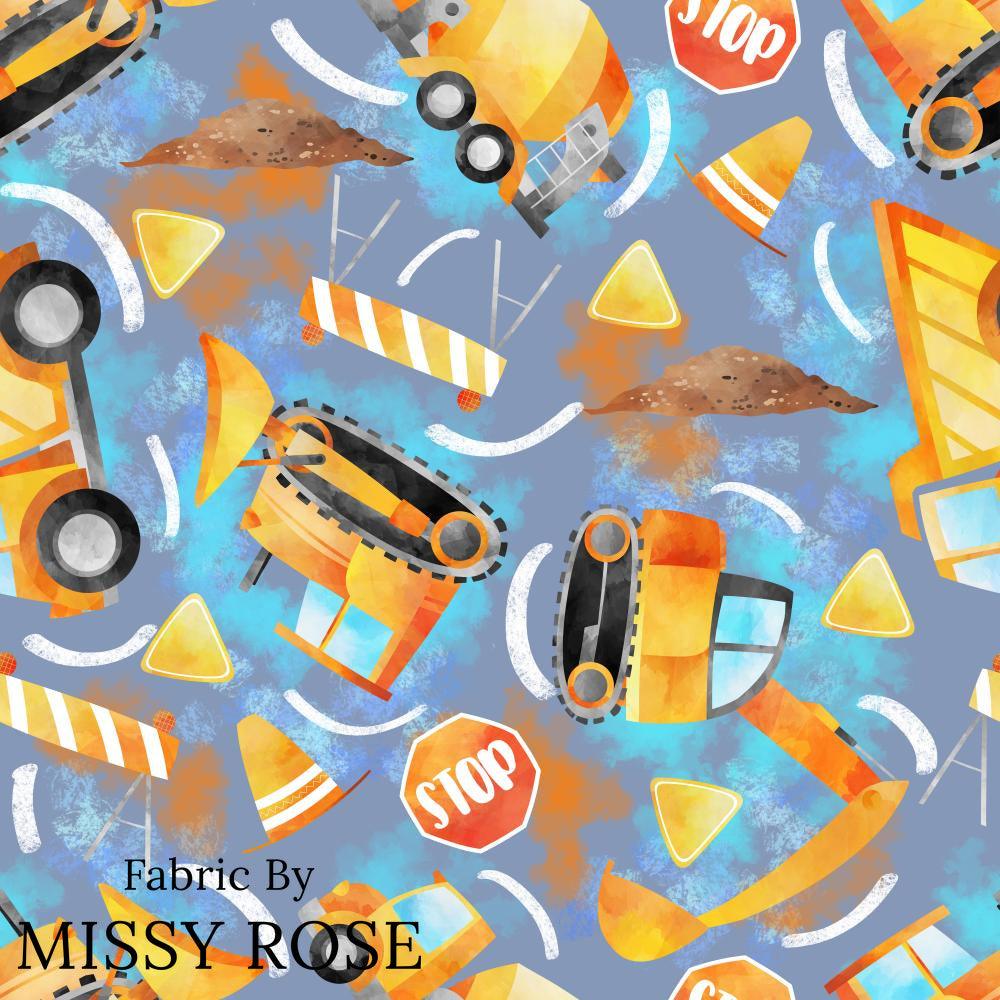 Design 162 Construction Fabric – Australian custom printed fabric pre-order | Fabric by Missy Rose