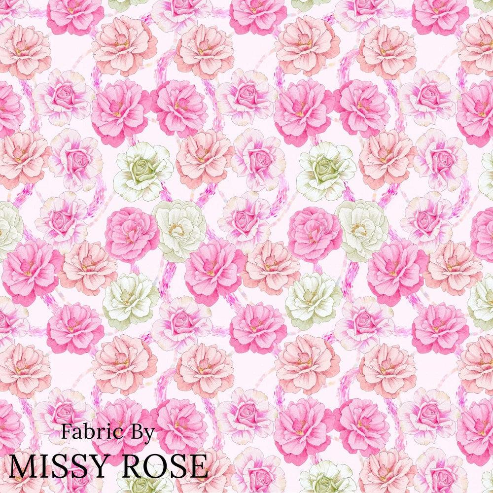 Design 167 Pink Floral Fabric – made-to-order custom fabric by the metre | Fabric by Missy Rose