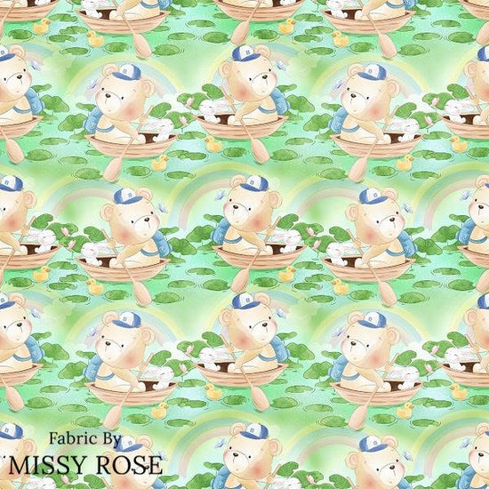Load image into Gallery viewer, Design 17 - Cute Bear Fabric - Fabric by Missy Rose Pre-Order
