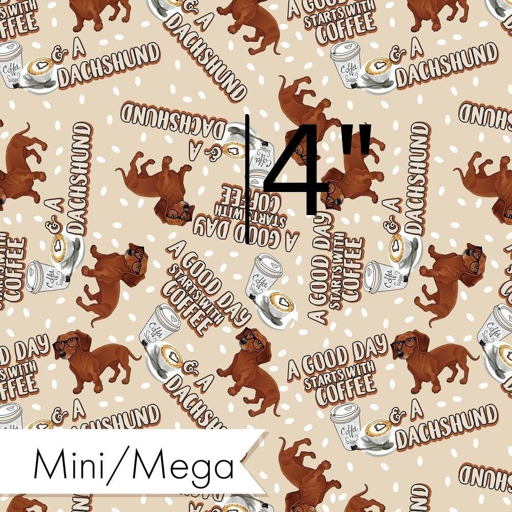 Design 171 Daschund Fabric – premium custom printed fabric for sewing | Fabric by Missy Rose
