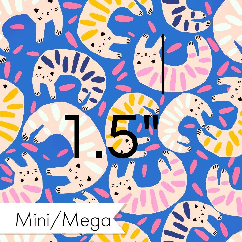Design 175 Quirky Cats Fabric – premium custom printed fabric for sewing | Fabric by Missy Rose
