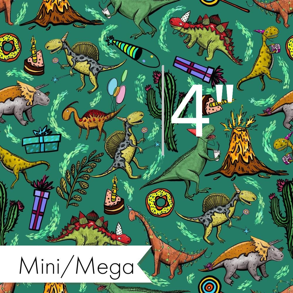 Design 177 - Birthday Dinosaur Fabric