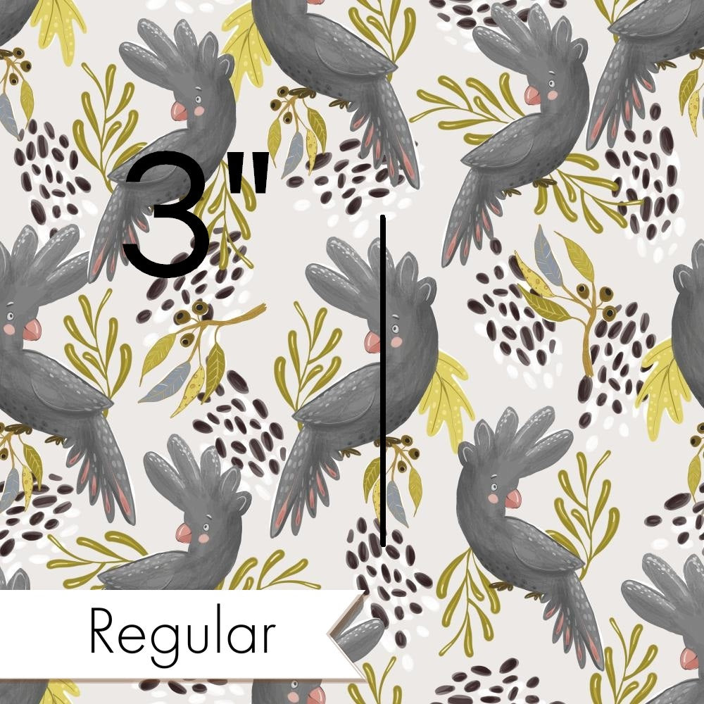 Design 179 - Black Cockatoo Fabric