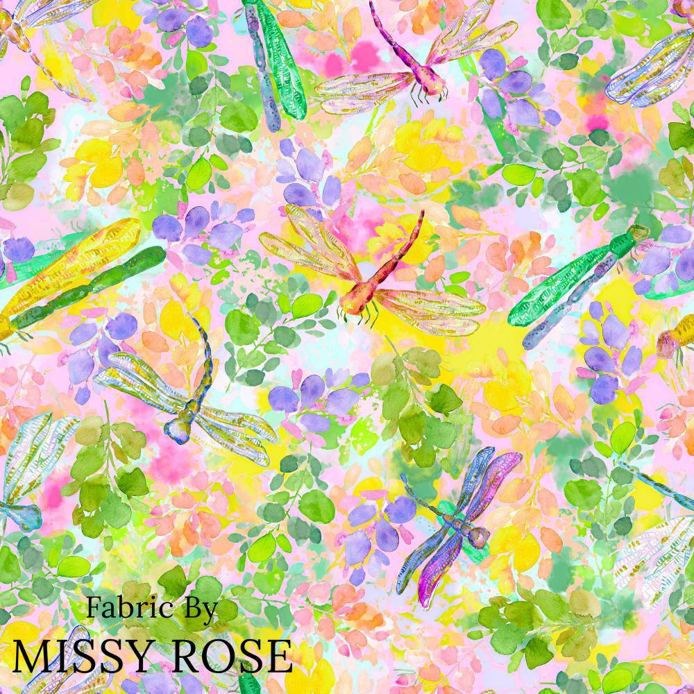 Design 181 Dragonfly Fabric – custom printed pre-order fabric Australia | Fabric by Missy Rose