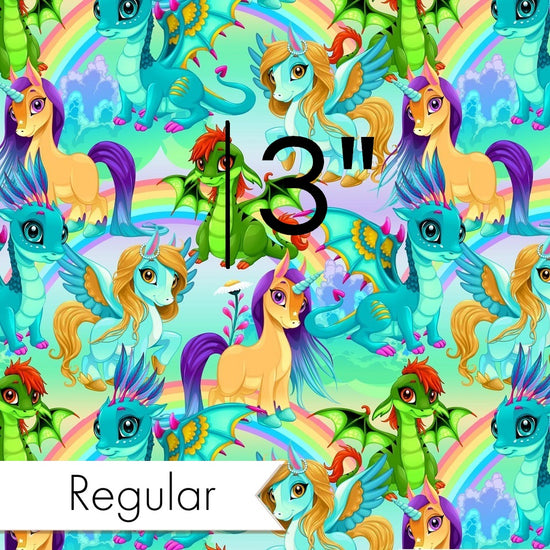 Design 182 - Bright Unicorn Fabric