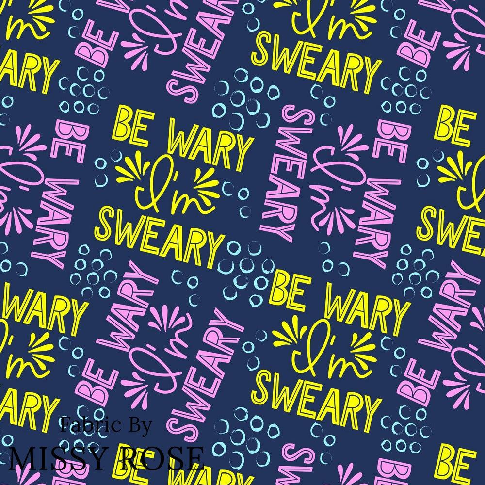 Design 185 Sweary Fabric – premium custom printed fabric for sewing | Fabric by Missy Rose