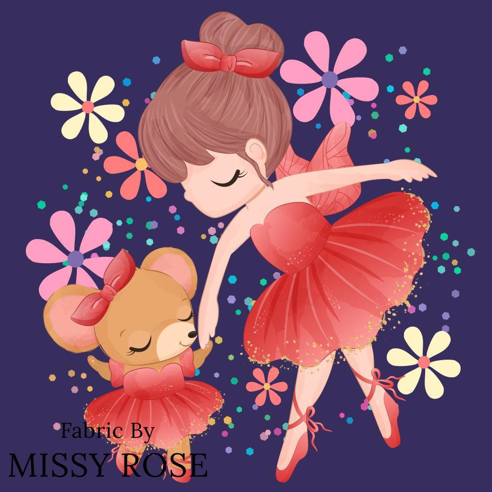 Design 186 Panel Fabric – custom printed pre-order fabric Australia | Fabric by Missy Rose