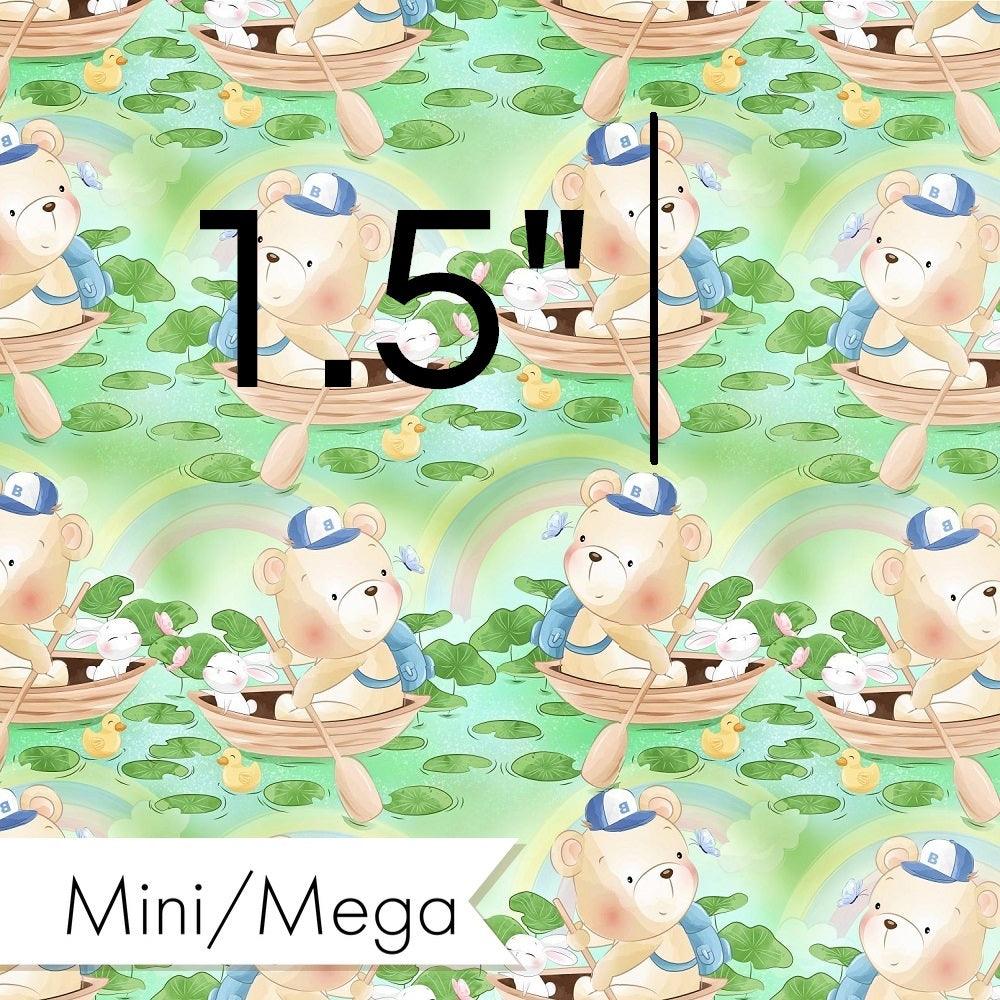 Design 187 Green Teddy Bear Fabric – pre-order designer fabric Australia | Fabric by Missy Rose