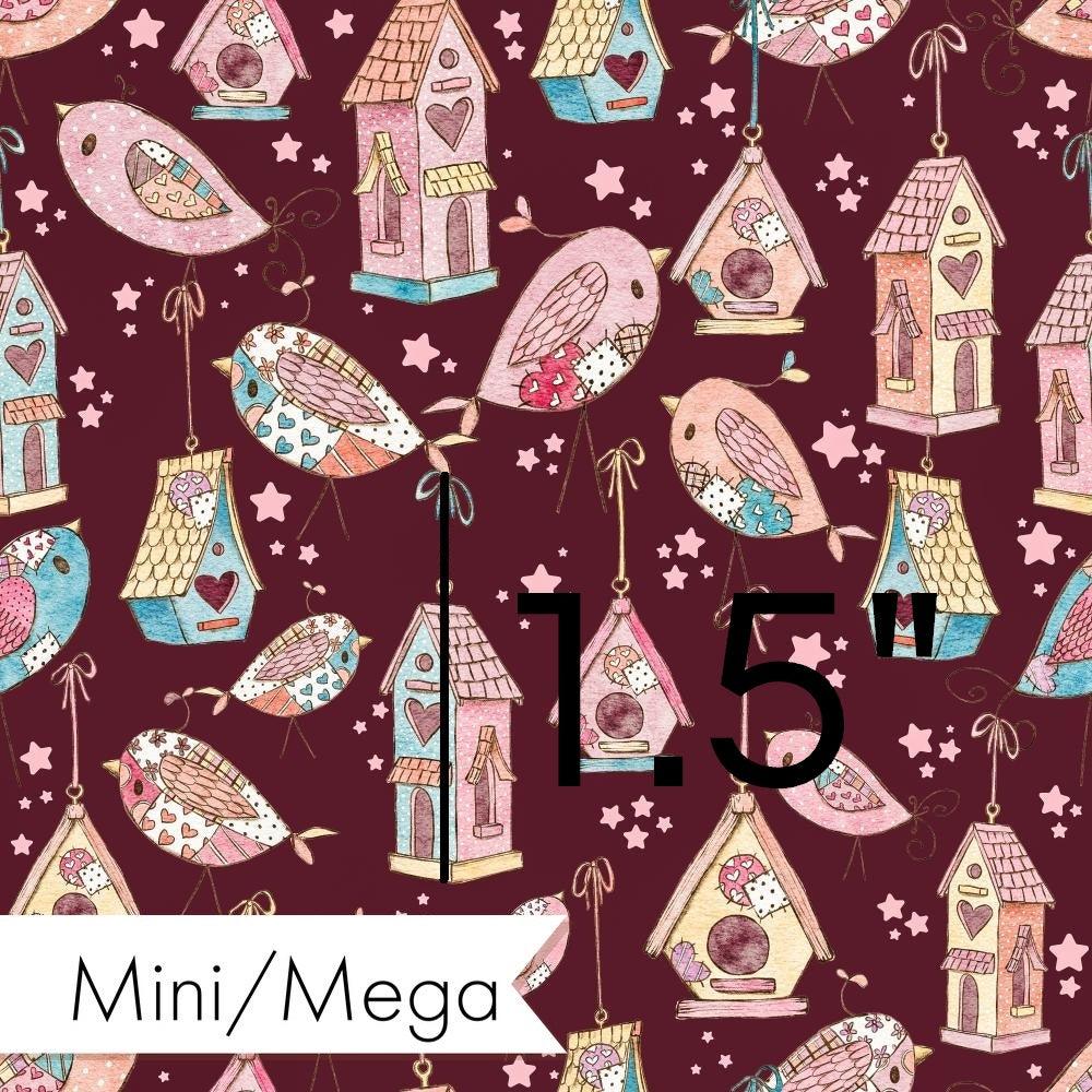 Design 189 Sweet Birds Fabric – custom printed pre-order fabric Australia | Fabric by Missy Rose