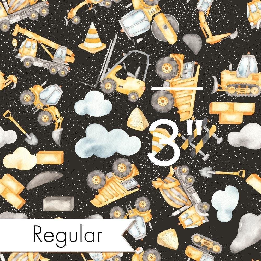 Design 192 Black Construction Fabric – Australian custom printed fabric pre-order | Fabric by Missy Rose