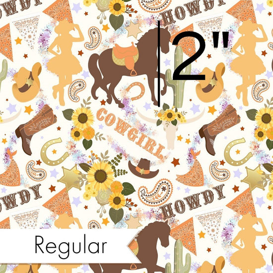 Design 194 - White Cowgirl Fabric