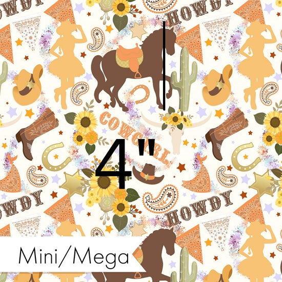 Design 194 - White Cowgirl Fabric