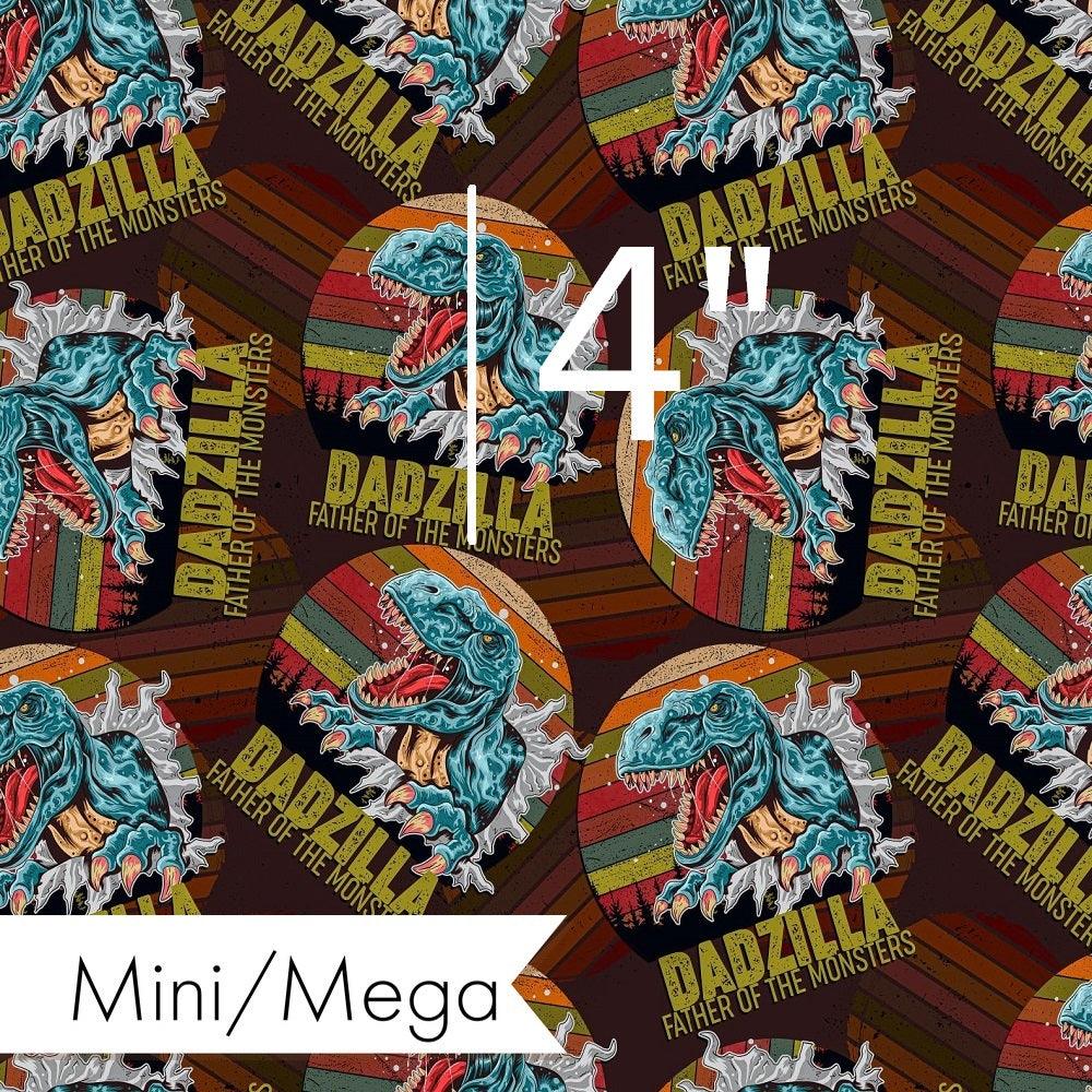 Design 195 Dadzilla Fabric – Australian custom printed fabric pre-order | Fabric by Missy Rose