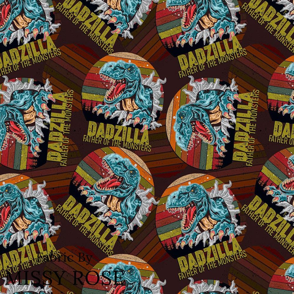 Design 195 Dadzilla Fabric – pre-order designer fabric Australia | Fabric by Missy Rose