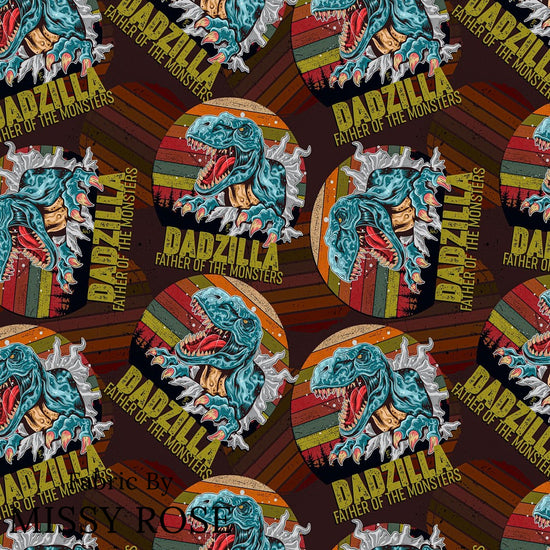 Design 195 - Dadzilla Fabric