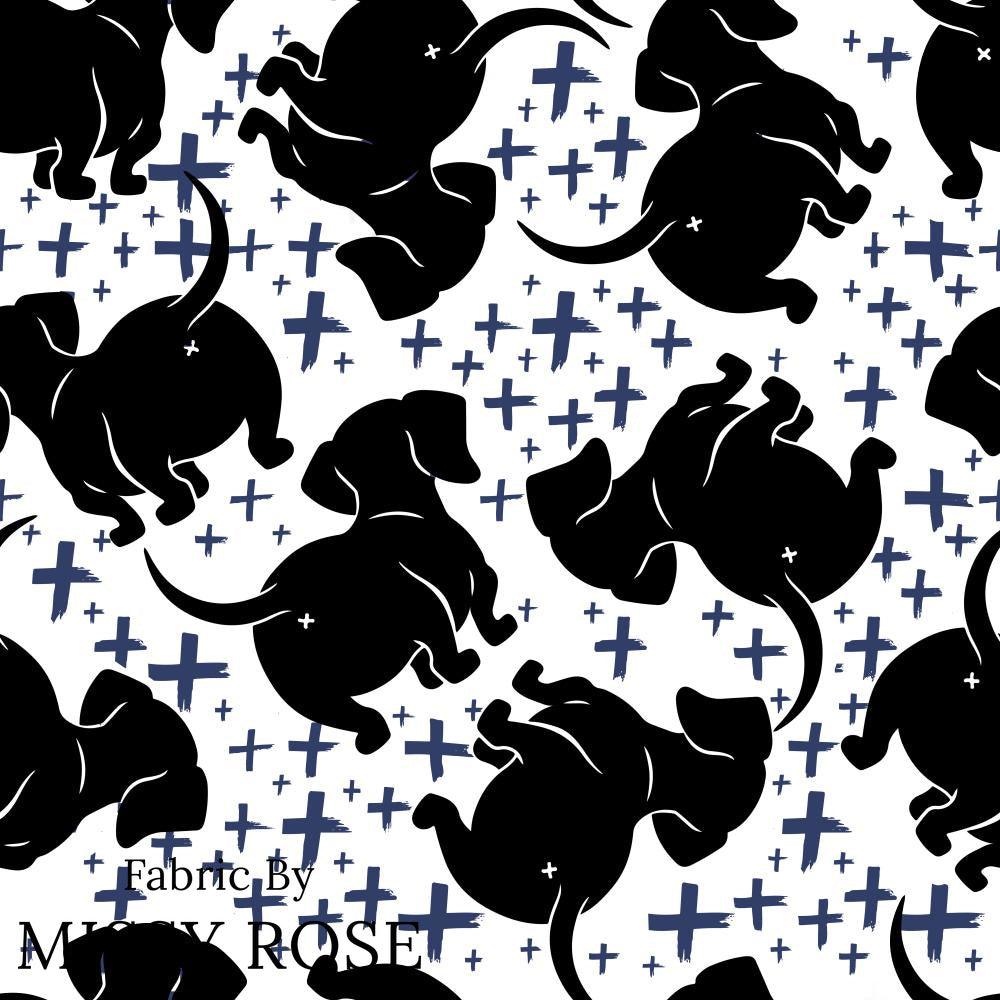 Design 197 Sausage Dog Fabric – custom printed pre-order fabric Australia | Fabric by Missy Rose