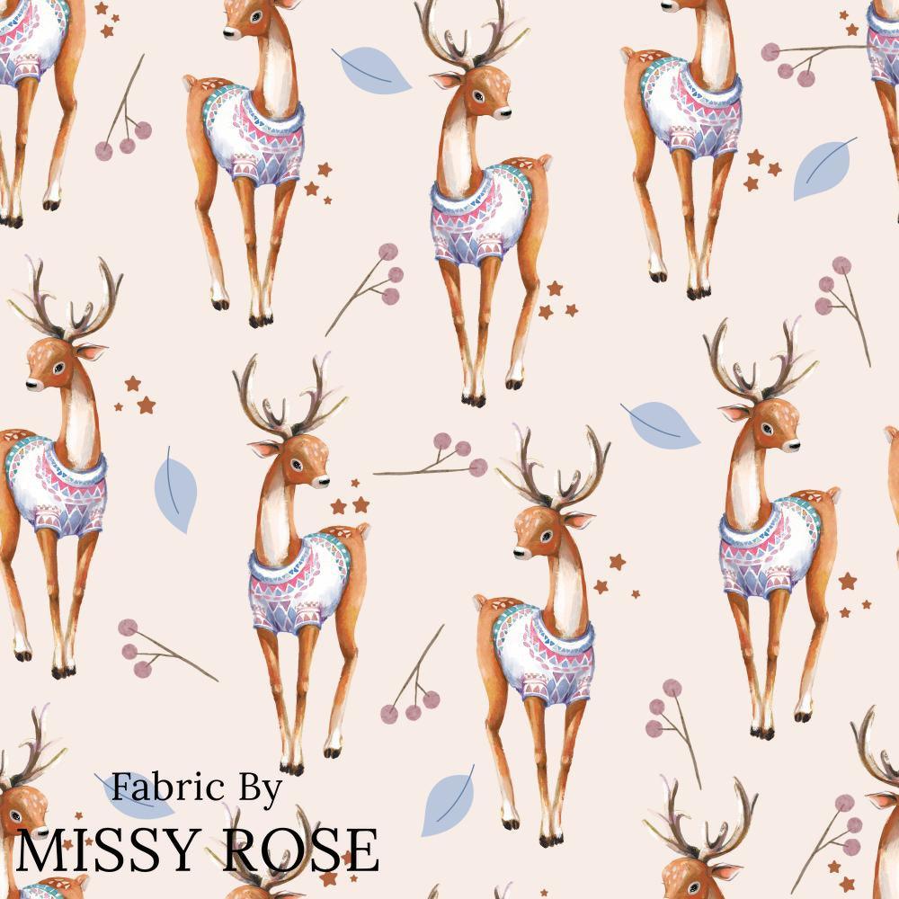 Design 198 Deer Fabric – made-to-order custom fabric by the metre | Fabric by Missy Rose