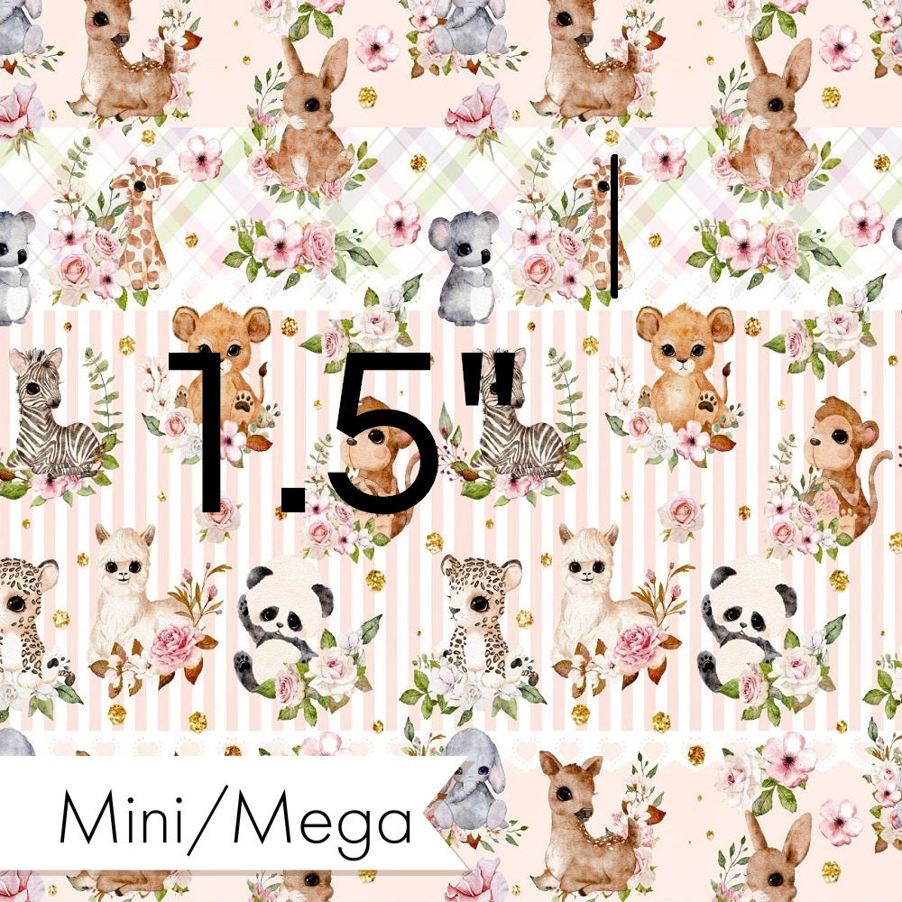 Design 204 - Baby Safari Animals Fabric