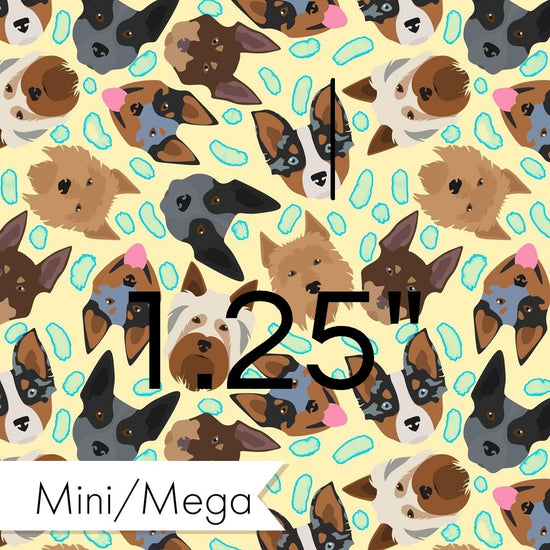 Design 206 - Yellow Dogs Fabric