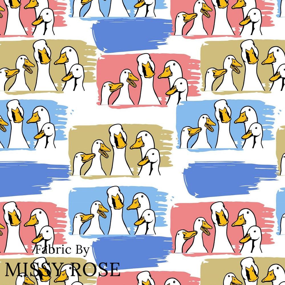Design 209 Ducks Fabric – Australian custom printed fabric pre-order | Fabric by Missy Rose