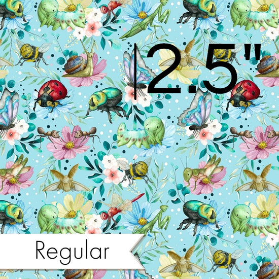 Design 21 - Blue Insects Fabric