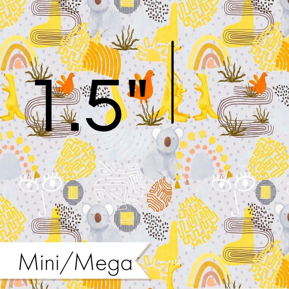 Design 216 Grey Australian Animals Fabric – Australian custom printed fabric pre-order | Fabric by Missy Rose