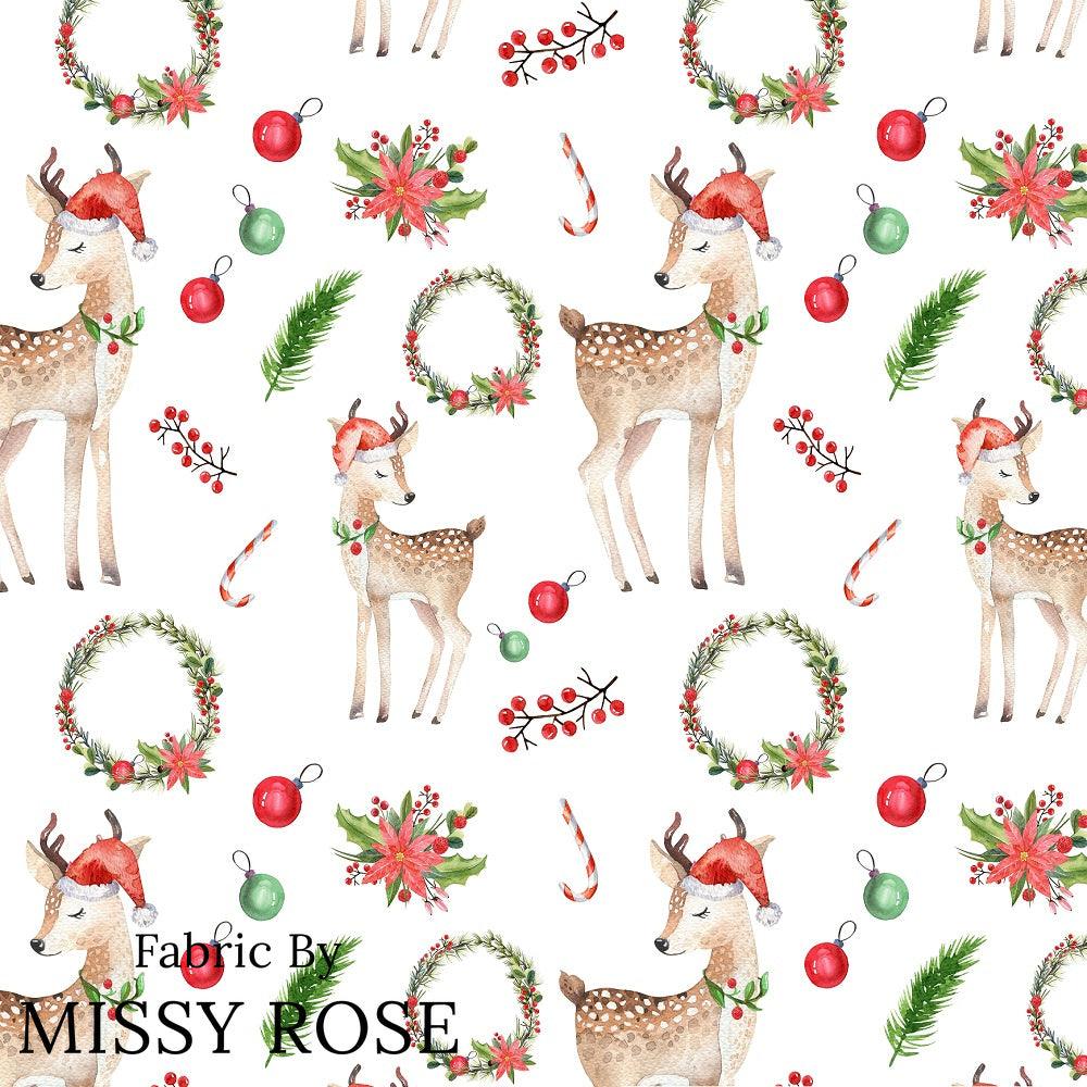 Christmas Design 217 Xmas Deer Fabric – Australian custom printed fabric pre-order | Fabric by Missy Rose