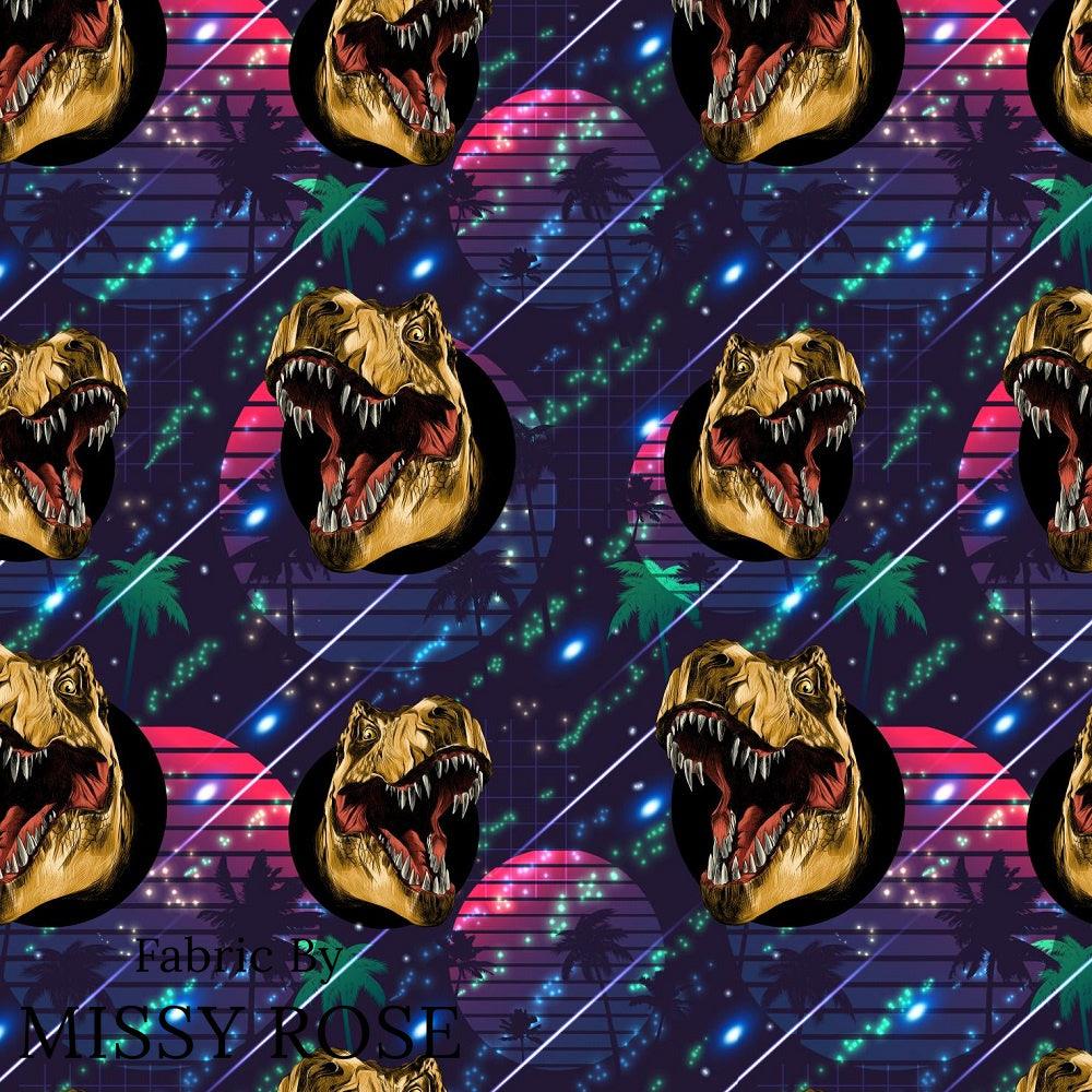 Design 224 Navy Dinosaur Fabric – Australian custom printed fabric pre-order | Fabric by Missy Rose
