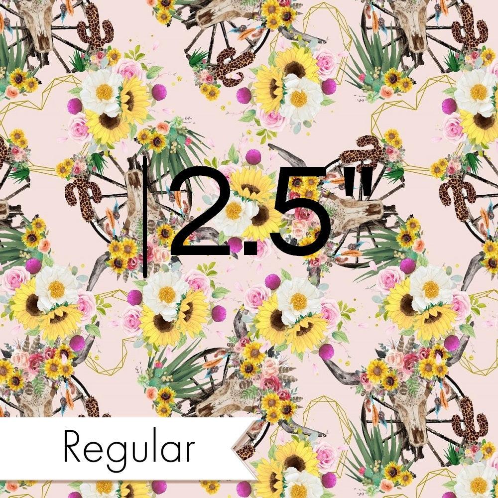Design 226 Floral Bull Skull Fabric – custom printed pre-order fabric Australia | Fabric by Missy Rose