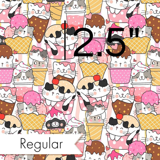 Design 229 - Ice Cream Kitties Fabric