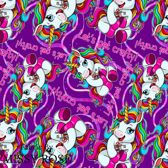 Design 232 - Crafty Unicorn Fabric