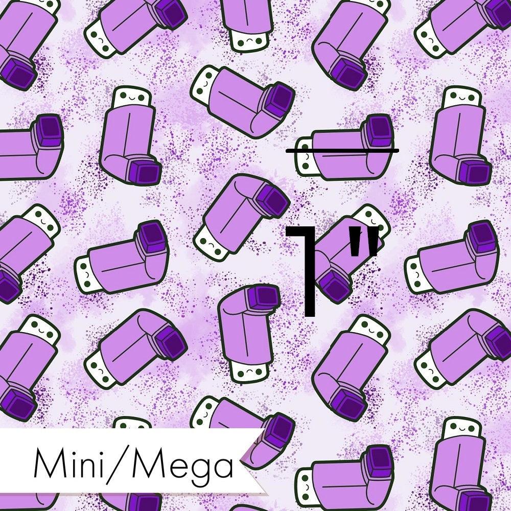 Design 235 Purple Asthma Fabric – made-to-order custom fabric by the metre | Fabric by Missy Rose