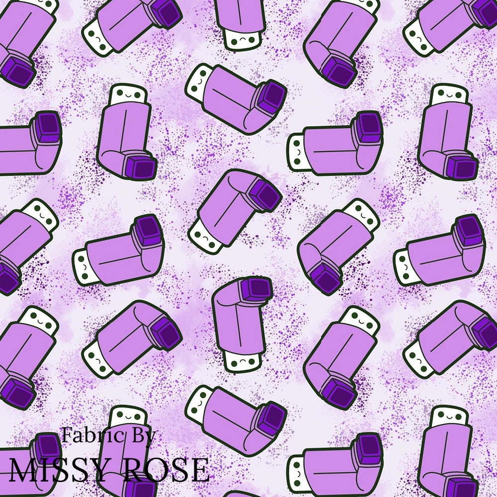 Design 235 - Purple Asthma Fabric