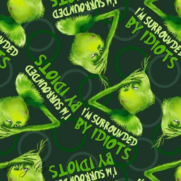 Design 237 Idiots Fabric – custom printed pre-order fabric Australia | Fabric by Missy Rose