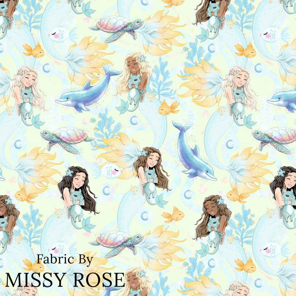 Design 239 Mermaid Fabric – pre-order designer fabric Australia | Fabric by Missy Rose