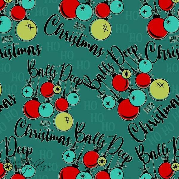 Design 241 Balls Deep Fabric – custom printed pre-order fabric Australia | Fabric by Missy Rose