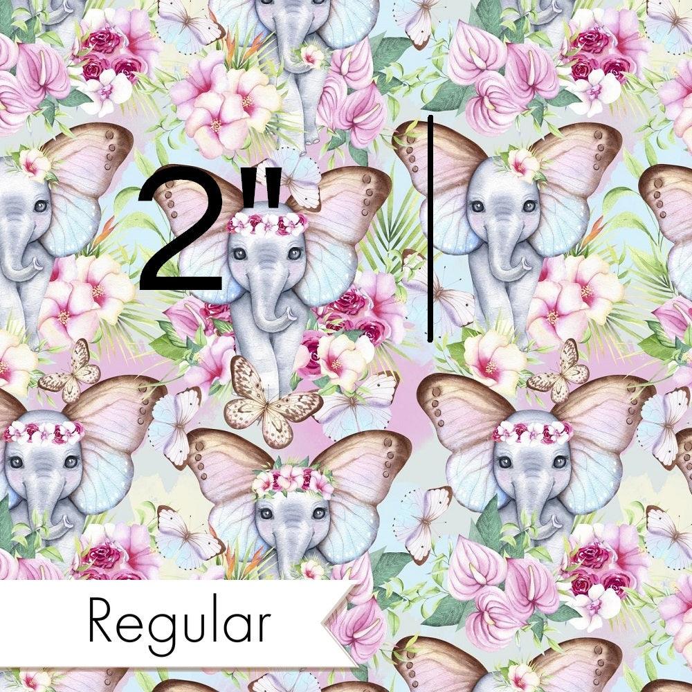 Design 241 Floral Elephant Fabric – custom printed pre-order fabric Australia | Fabric by Missy Rose