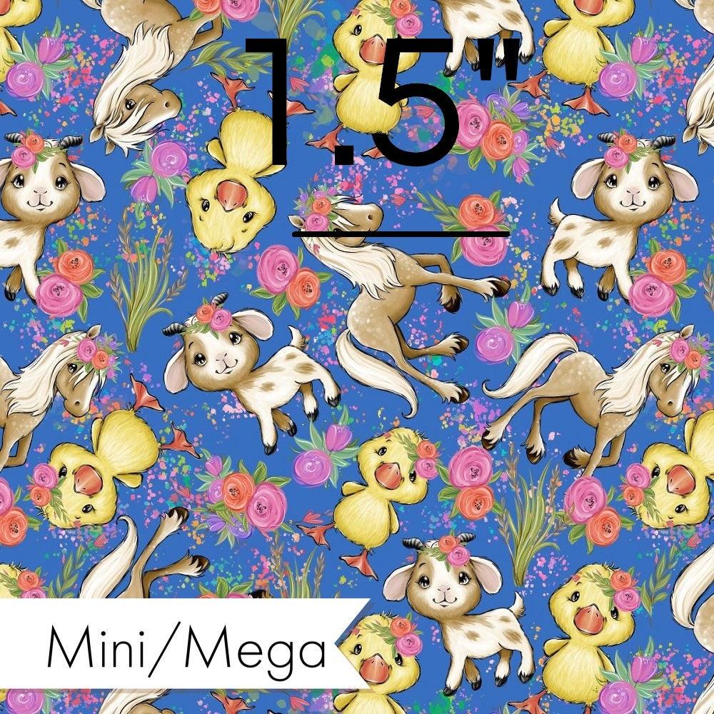 Design 243 Blue Floral Farm Fabric – Australian custom printed fabric pre-order | Fabric by Missy Rose