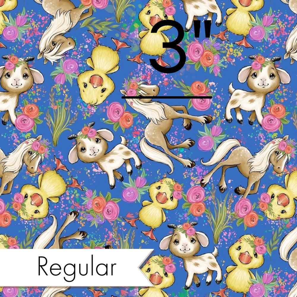 Design 243 Blue Floral Farm Fabric – made-to-order custom fabric by the metre | Fabric by Missy Rose