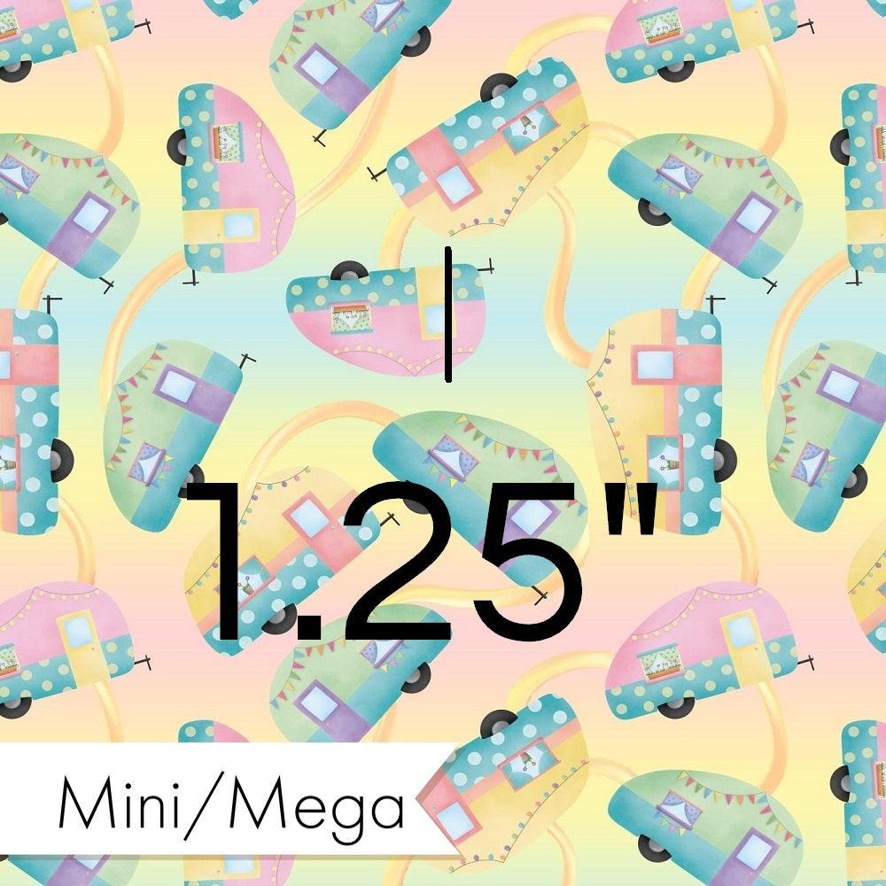 Design 245 Pastel Caravan Fabric – made-to-order custom fabric by the metre | Fabric by Missy Rose