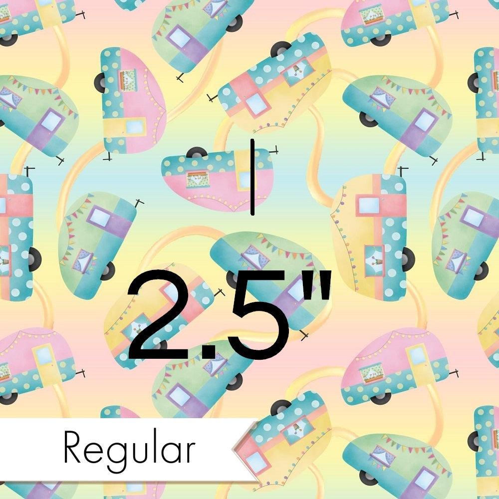 Design 245 Pastel Caravan Fabric – custom printed pre-order fabric Australia | Fabric by Missy Rose